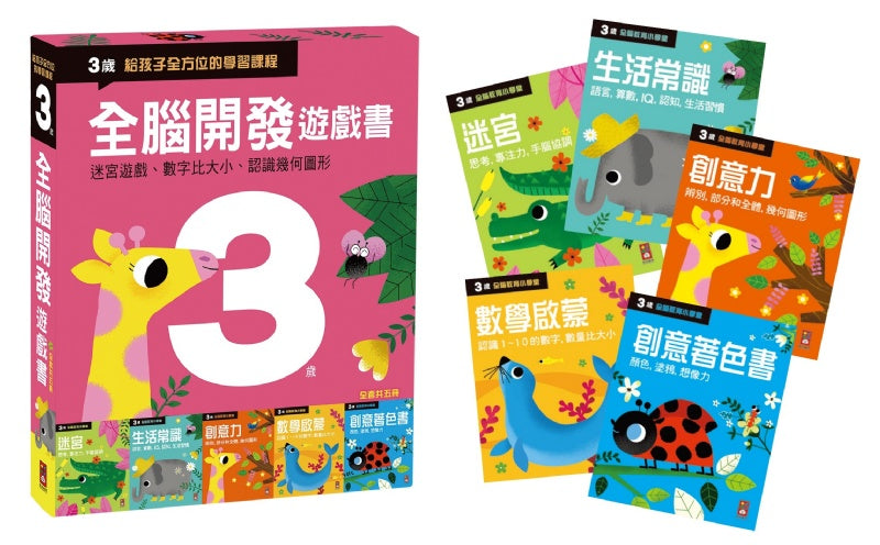 風車 全腦開發遊戲書系列-三歲