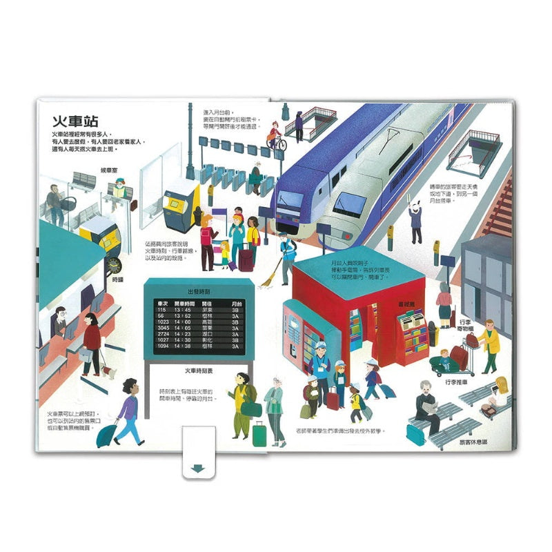 上誼 科學立體書系列-火車出發了立體遊戲書