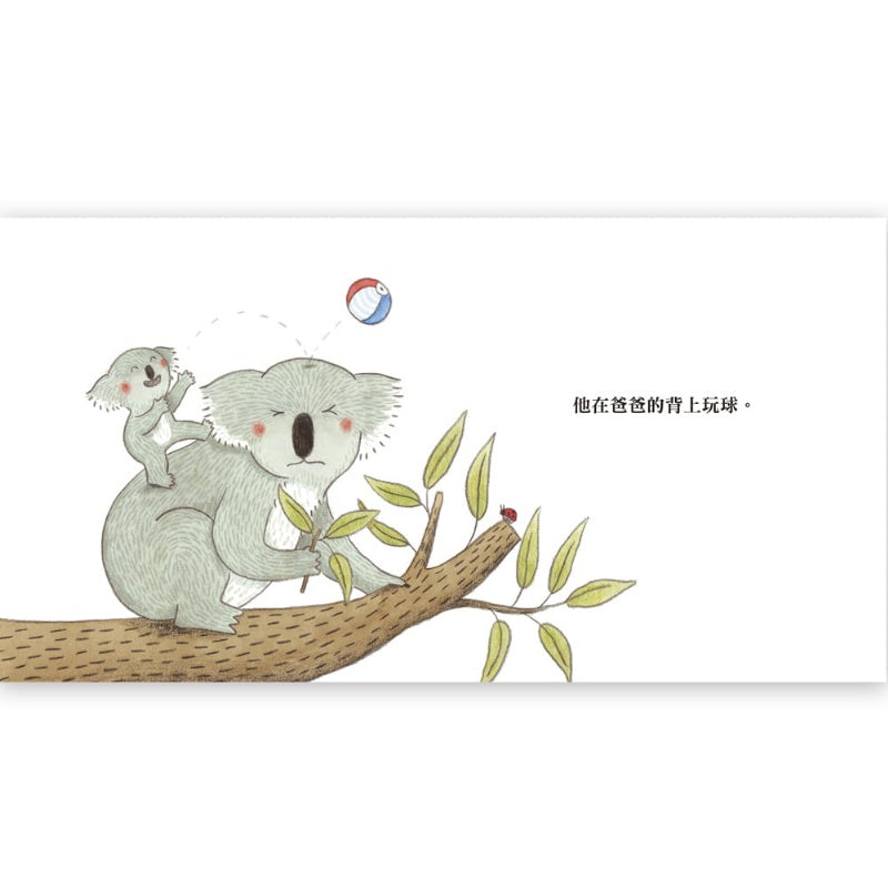上誼 在爸爸的背上