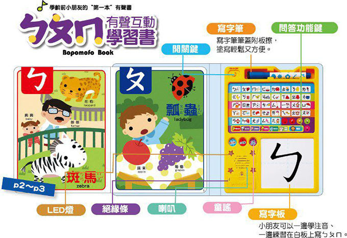 風車 有聲互動學習書系列-ㄅㄆㄇ