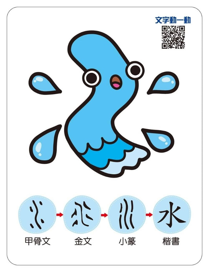 幼福 鐵盒系列-趣味認字圖畫卡-天文地理-附QR Code