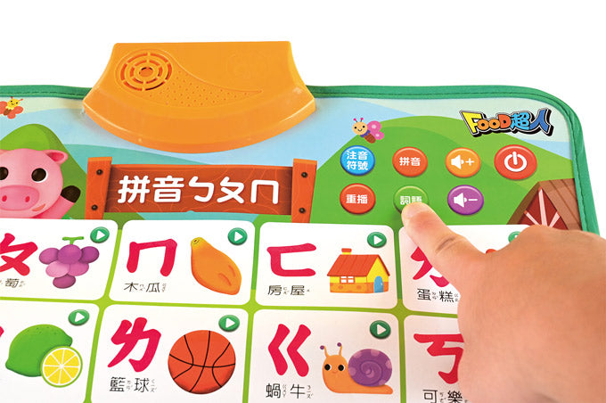 風車 FOOD超人觸控學習掛圖系列-ㄅㄆㄇ有聲掛圖