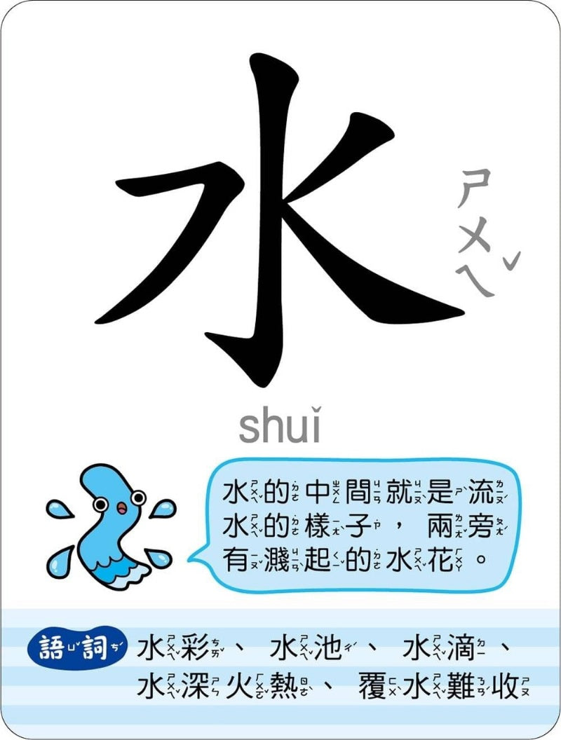幼福 鐵盒系列-趣味認字圖畫卡-天文地理-附QR Code