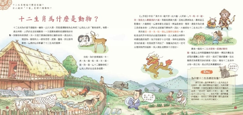 幼福 我們的文明系列-我們的生肖-畫給孩子的十二生肖故事