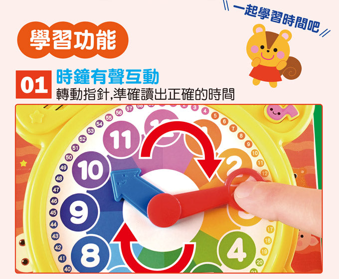 風車 FOOD超人系列-時鐘互動有聲書-現在幾點鐘?