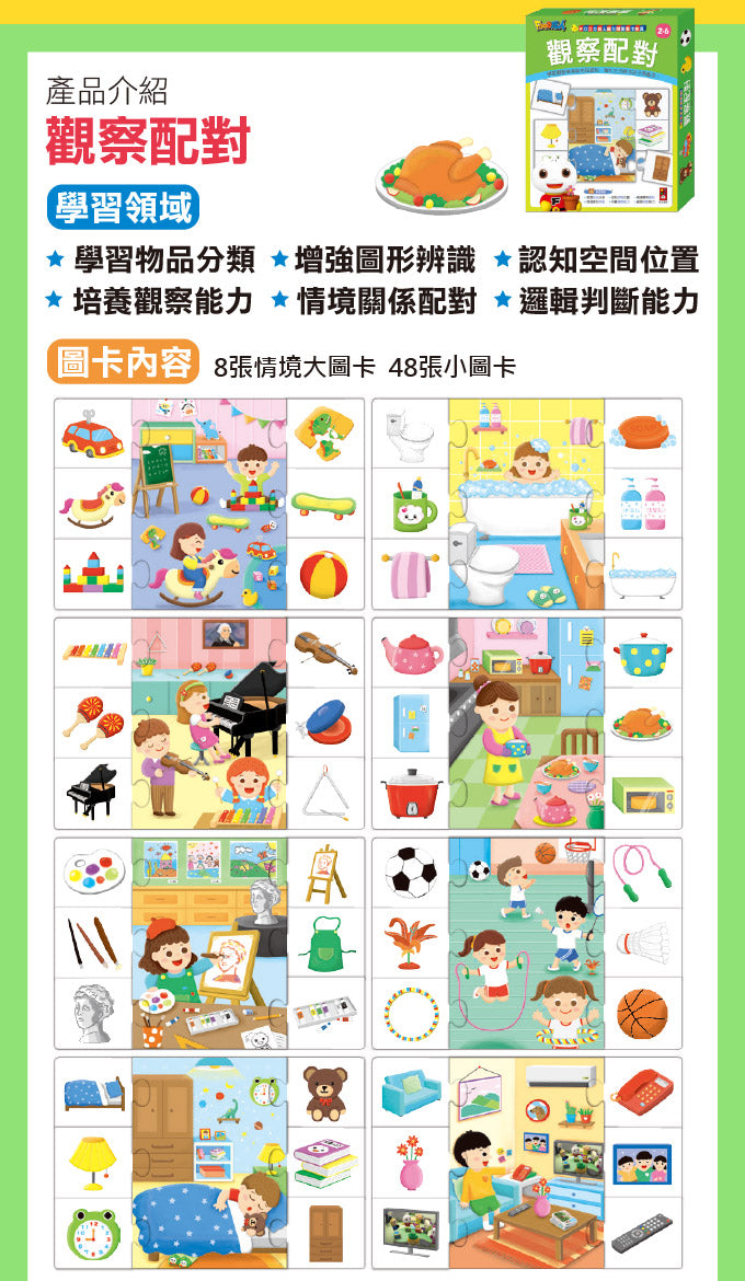 風車 FOOD超人腦力開發圖卡教具系列-觀察配對