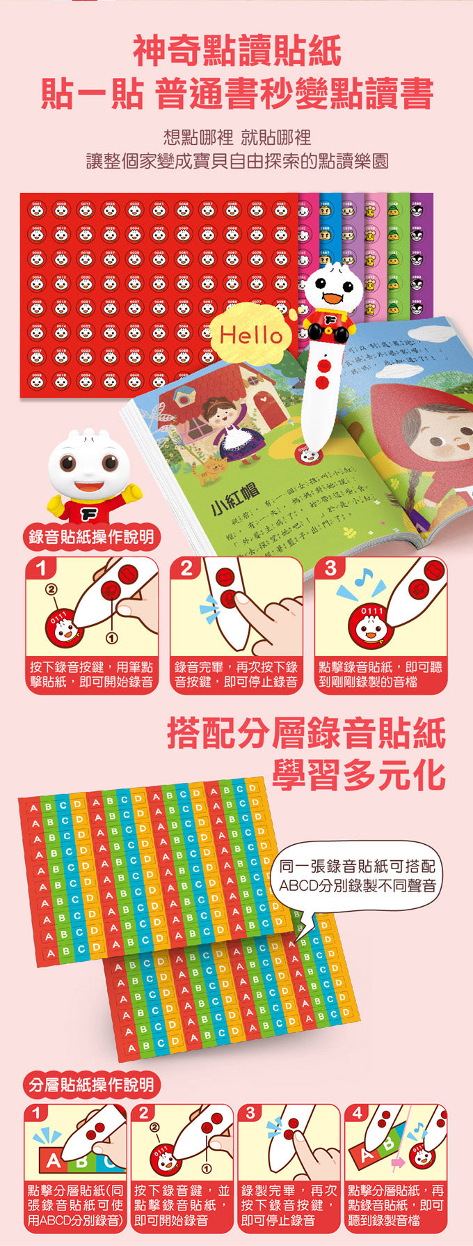 風車 FOOD超人點讀系列-FOOD超人多重點讀筆套組(語文認知圖鑑)