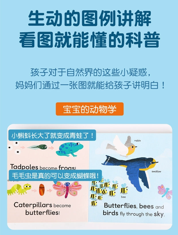 毛毛蟲筆 Baby 101 寶寶的第一套科普書 6冊