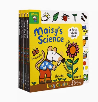 毛毛蟲筆 小鼠波波 Maisy's First Word Book 單詞標籤書 4册
