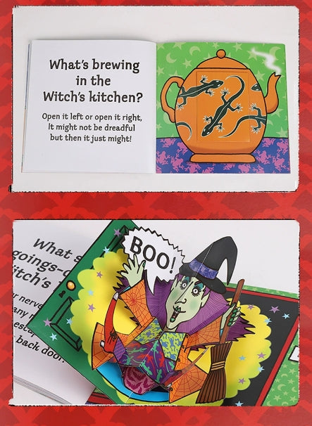 毛毛蟲筆 Nick Sharratt What’s in the Witch’s Kitchen? 立體翻翻書 女巫廚房有什麼?