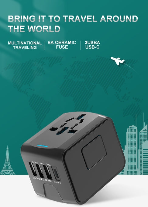 (現貨)旅行 多功能多孔充電器 萬國插座 旅行轉接頭