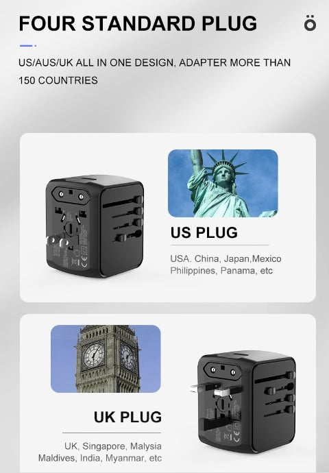 (現貨)旅行 多功能多孔充電器 萬國插座 旅行轉接頭