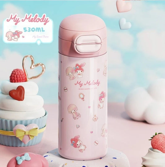 (pre) 出門必備!喝水也能很可愛💕三麗鷗正版保溫杯