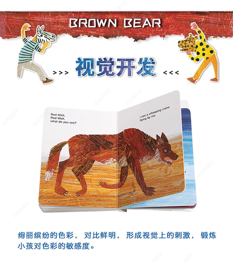 毛毛蟲筆 Brown Bear Collection 艾瑞·卡爾棕熊四册盒装 廖彩杏 吳敏蘭書單