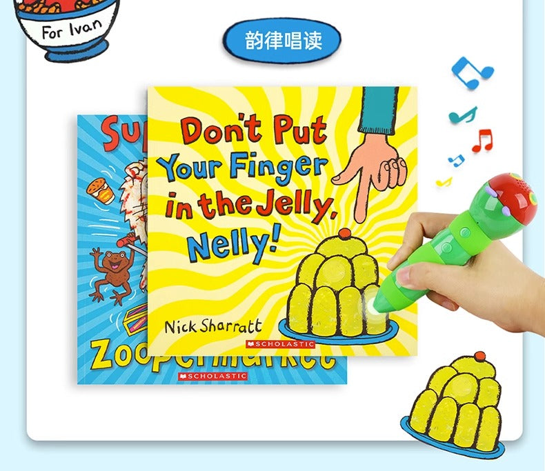 毛毛蟲筆 Nick Sharratt 創意無限 遊戲故事書 4册 原版英文書