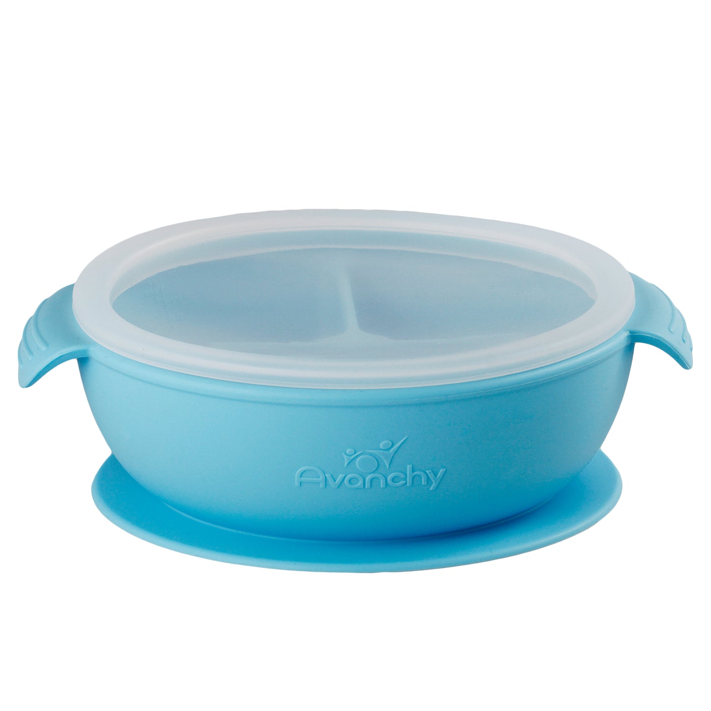 Avanchy Silicone Suction Divided Bowl + Lid