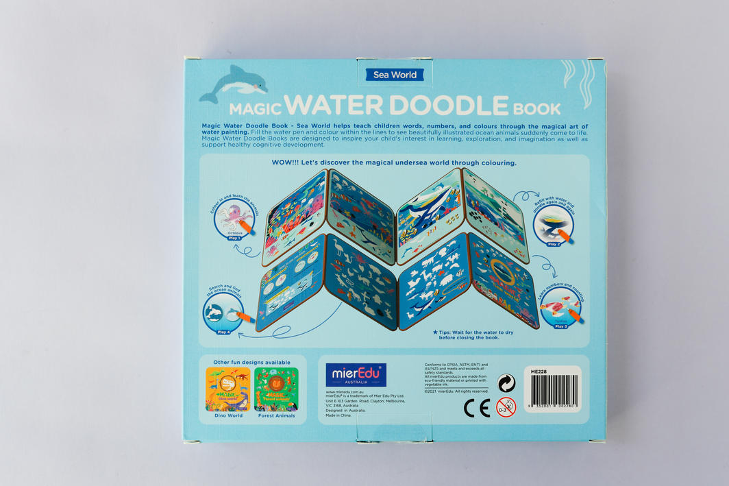 mierEdu Magic Water Doodle Book