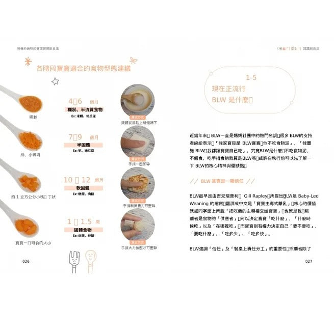 時報 營養師媽咪的健康寶寶飲食法：從寶寶過敏 、感冒、挑食各種飲食問題的專業建議，到如何料理寶寶粥和 BLW手指食物，70道讓媽媽輕鬆準備的副食品，給孩子健康營養的每一餐