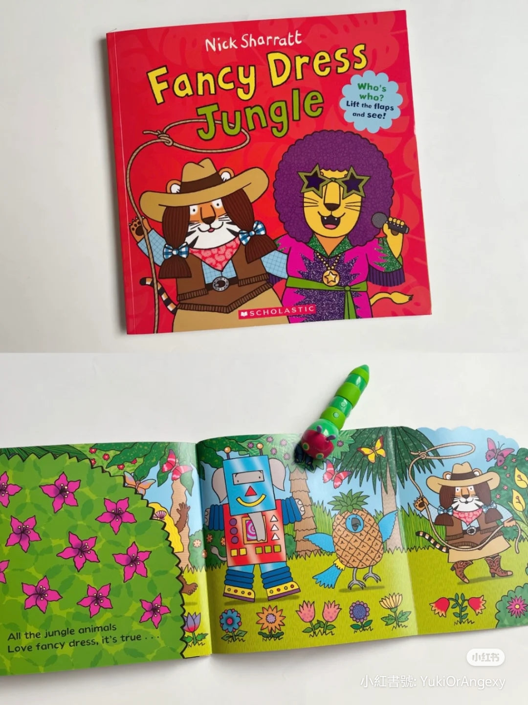 毛毛蟲筆  Nick Sharratt 創意無限 遊戲故事書 4册 原版英文書