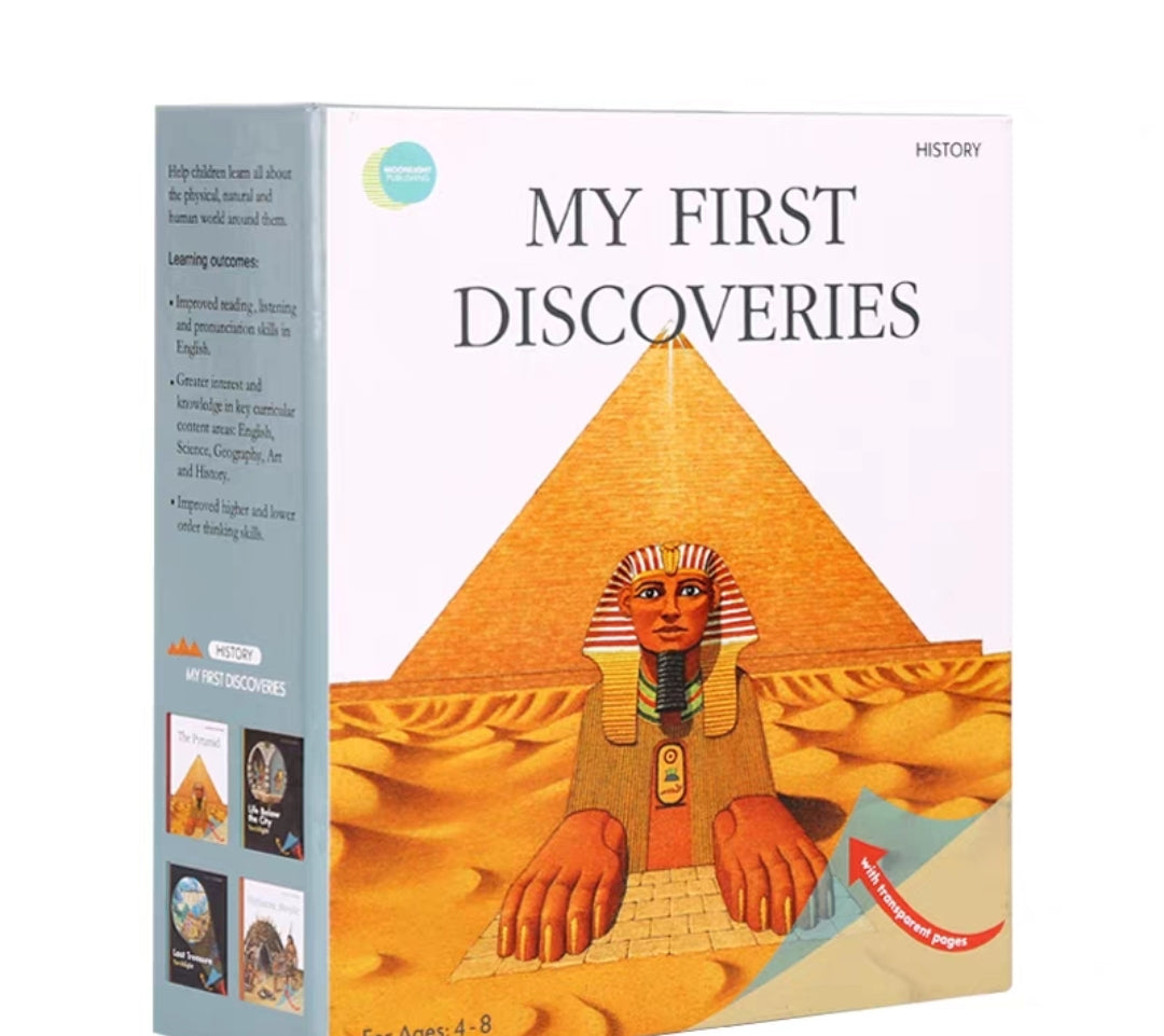 毛毛蟲筆  My First Discoveries系列 Set  7 History 歷史大探索 科普類(4冊)