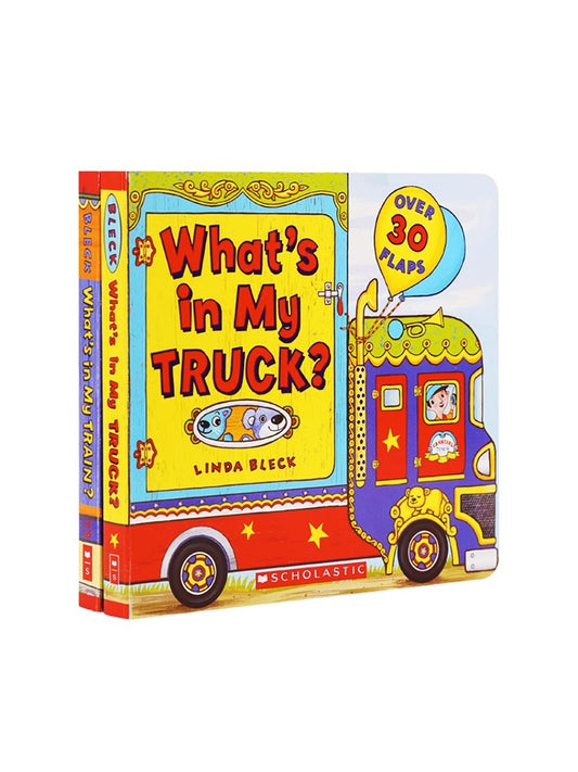 毛毛蟲筆 小車迷的最愛 What's in my train/Truck 二冊