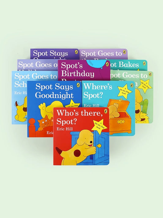 毛毛蟲筆 Where’s Spot 小波在哪裡 趣味翻翻書 (10册) 英文原版