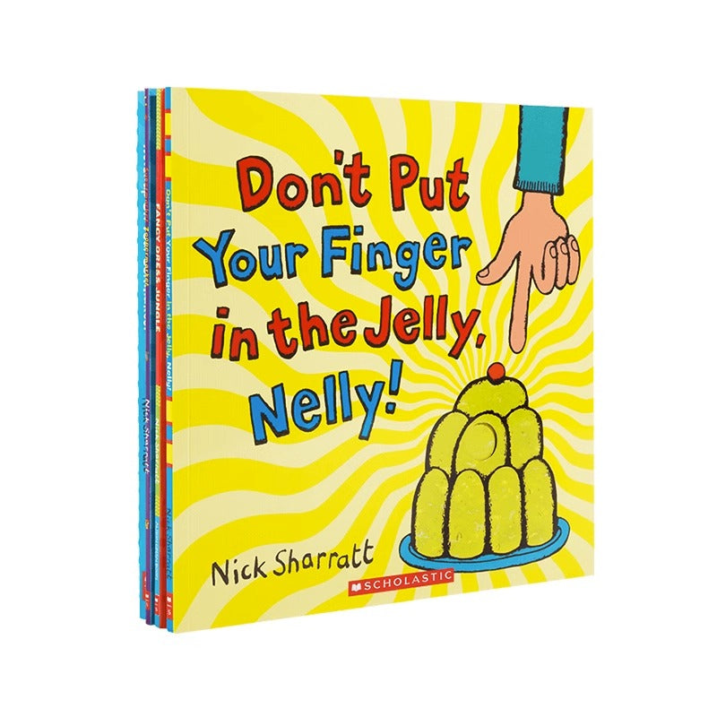 毛毛蟲筆  Nick Sharratt 創意無限 遊戲故事書 4册 原版英文書