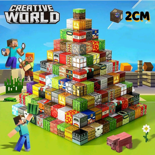 (Pre) 孩子瘋玩的我的世界磁力積木 🎮🧱