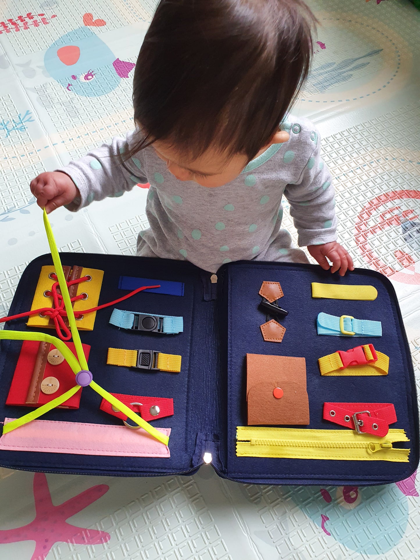 Montessori Busy Board Sensory Board Fine Motor Skill