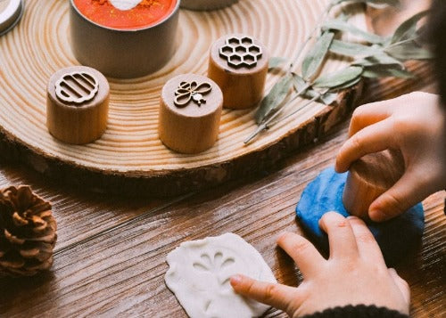 Wooden Playdough Stamp