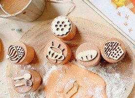 Wooden Playdough Stamp