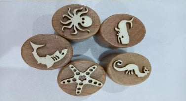 Wooden Playdough Stamp