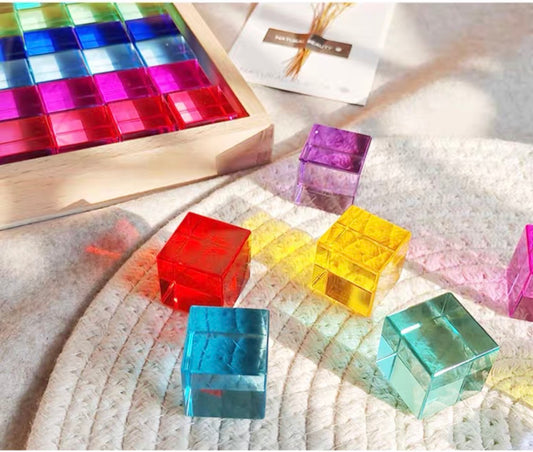 (PRE)Acrylic Cube Block & Gemstone block