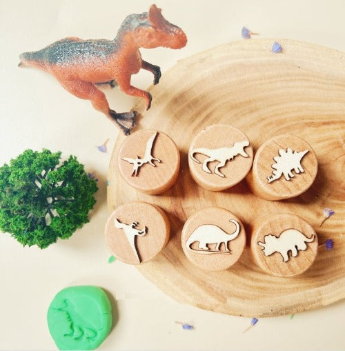 Wooden Playdough Stamp